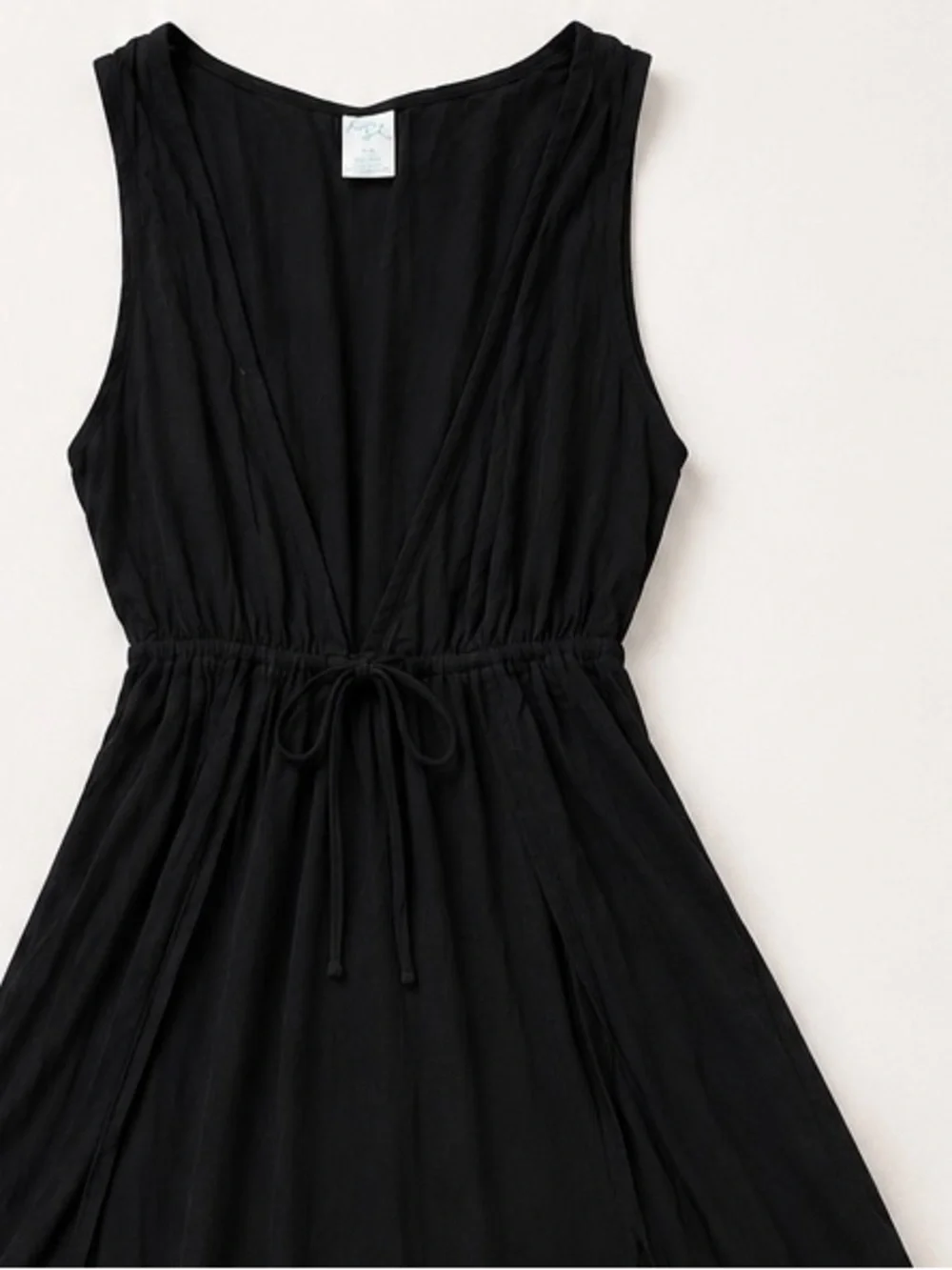 Kona Sol Black Maxi Swim Cover‎ Up Dress S/M | Sheer Beach Resort Wear